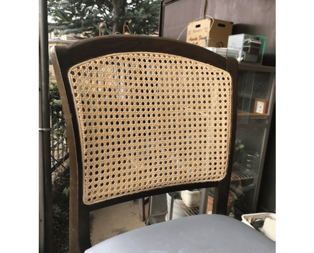 籐椅子修理してみました。