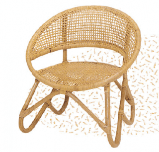 籐製品：籐子供椅子